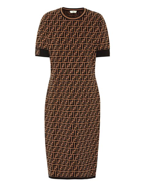 fendi stretch knit dress|Fendi viscose sweater.